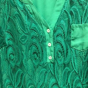 Green blouse